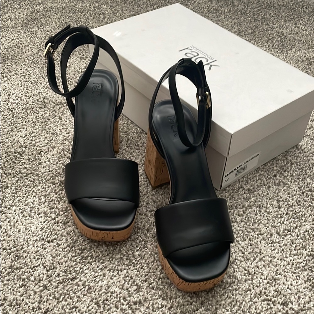 Nordstrom Black Platform Shoes Sleek Design